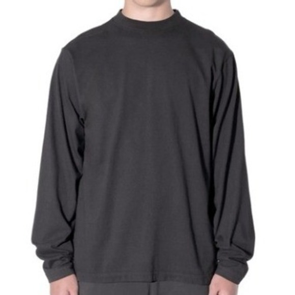 Yeezy Other - Yeezy GAP x YZY Men's XL Charcoal Mock Neck Long Sleeve T Shirt Casual Athletic